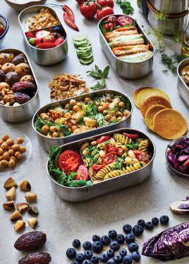 Logo trade mainoslahjat tuotekuva: Black+Blum teräksestä valmistettu kaksiosainen eväsrasia