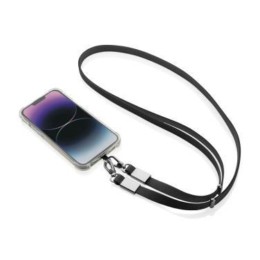 Logotrade mainoslahja ja liikelahja kuva: Nivo RCS-kierrätetty PET crossbody-kaulanauha