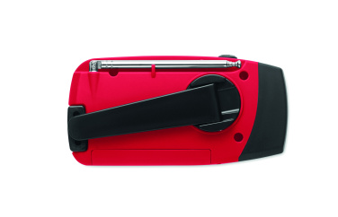 Logotrade liikelahja tuotekuva: Radio SOS LED-taskulampulla