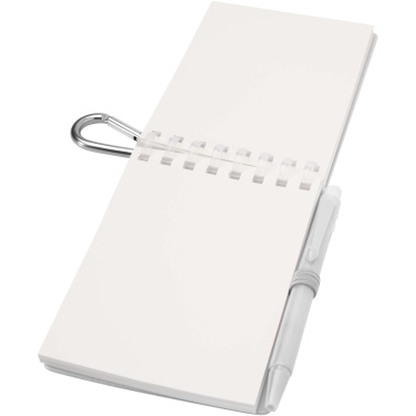 Logotrade mainoslahja ja liikelahja kuva: Lig Mini kierrätetystä muovista valmistettu pehmeäkantinen muistikirja ja kuulakärkikynäsetti (musta muste)