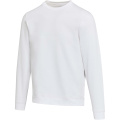 Jasper unisex-svetari pyöreällä kaula-aukolla, Valkoinen