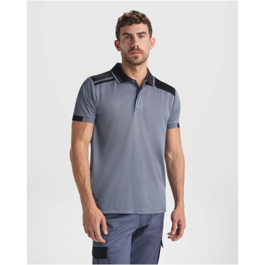 Logotrade mainoslahja ja liikelahja kuva: Samurai antibakteerinen lyhythihainen unisex-poolopaita 160 g/m2