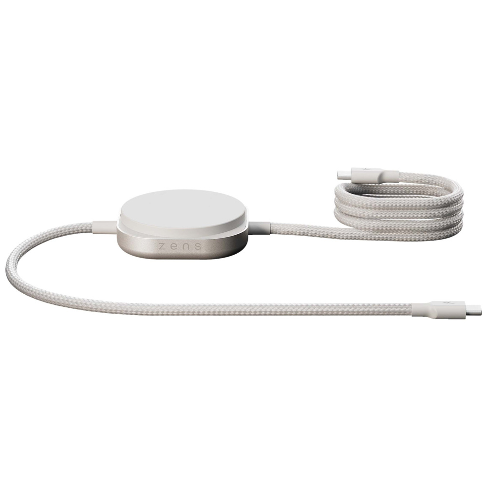 Logotrade mainostuotet kuva: Zens Pro 2 240 W:n USB-C 2-in-1 -latauskaapeli