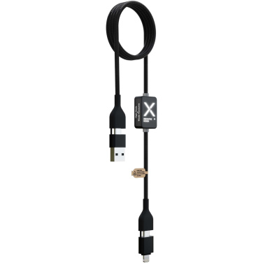 Logotrade liikelahjat kuva: SCX.design C32 latauskaapeli, jossa on valaistu logo ja kytkin valolle, 60 W