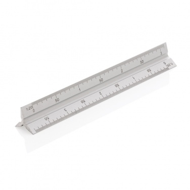 Logotrade reklaminės dovanos nuotrauka: 15 cm. Aliuminio trikampė liniuotė