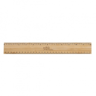 Logotrade verslo dovanos nuotrauka: Timberson ypač stora 30 cm dvipusė bambuko liniuotė