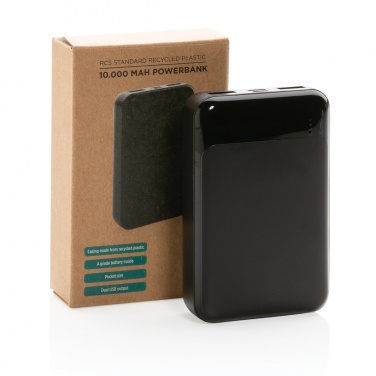 Logotrade verslo dovanos nuotrauka: RCS standartinis perdirbto plastiko 10 000 mAh maitinimo blokas