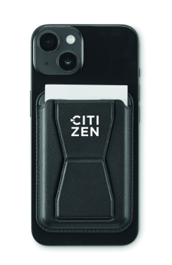 Logotrade firminės dovanos nuotrauka: Magnetinis PU kortelių laikiklis