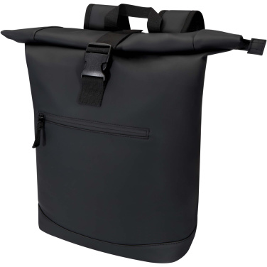 Logotrade reklaminiai produktai nuotrauka: „Resi Plus 15“ GRS perdirbto audinio kuprinė su susukamu viršumi, 18 l