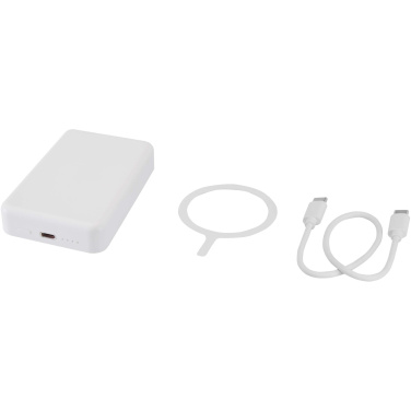 Logotrade firminės dovanos nuotrauka: „Acrab“ 10 000 mAh 15 W magnetinė belaidė išorinė baterija su 20 W PD – pagaminta iš perdirbto plastiko