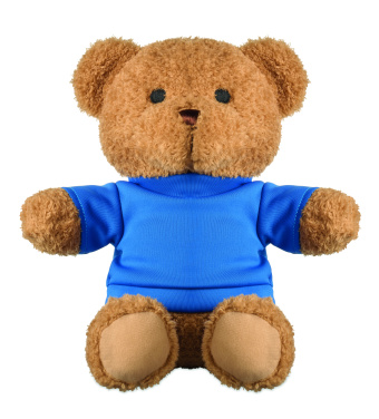 Logotrade firminės dovanos nuotrauka: Meškiukas su marškinėliais 23 cm