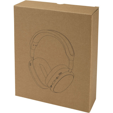 Logotrade reklaminiai produktai nuotrauka: „Alzir“ perdirbto plastiko belaidės „Bluetooth®“ ausinės, dedamos ant ausies