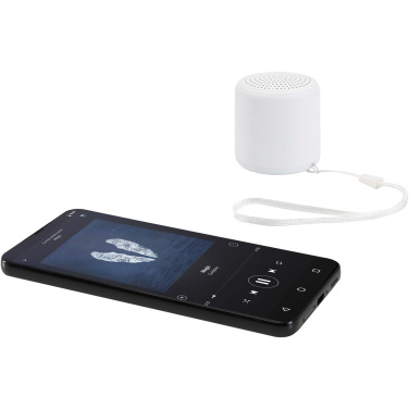 Logotrade reklaminės dovanos nuotrauka: „Velkis“ 3 W perdirbto plastiko belaidis „Bluetooth®“ garsiakalbis