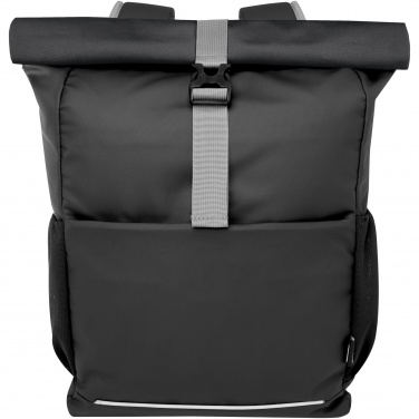 Logotrade dāvanas foto: Aqua 15" GRS otrreizējās pārstrādes ūdensizturīgs roll-top velosipēda soma 20L