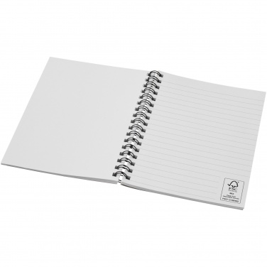 Logotrade korporatīvās dāvanas foto: Desk-Mate® A6 krāsu spirālveida piezīmju grāmatiņa