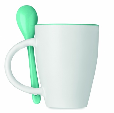 Logotrade dāvanas foto: Divkrāsu krūze ar karoti 250 ml