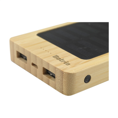 Logotrade ziemassvētku dāvanas foto: Solar Powerbank 8000+ bezvadu lādētājs
