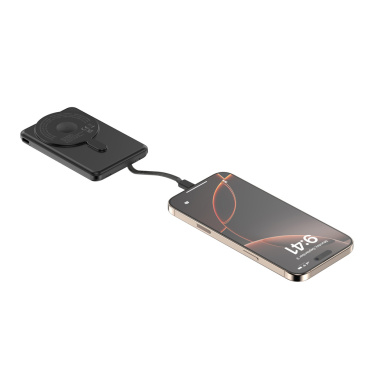 Logotrade dāvanas foto: Urban Vitamin Redwood 5in1 5000mah 20W PD magnētiskā jaudas banka