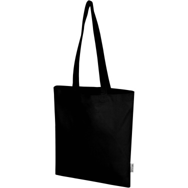 Logotrade biznesa dāvanas foto: Madras Blend 140 g/m² GRS pārstrādātas kokvilnas iepirkumu soma 7L
