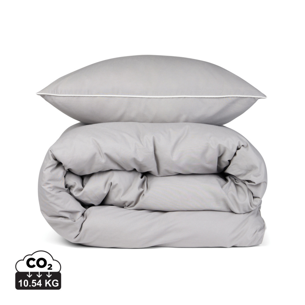 Logotrade biznesa dāvanas foto: VINGA Marston OCS organiskās kokvilnas gultas veļa, 4 gab. komplekts