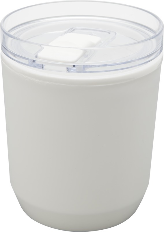 Logotrade korporatīvās dāvanas foto: Hudson 180 ml otrreizējās pārstrādes plastmasas dubultsienu trauks