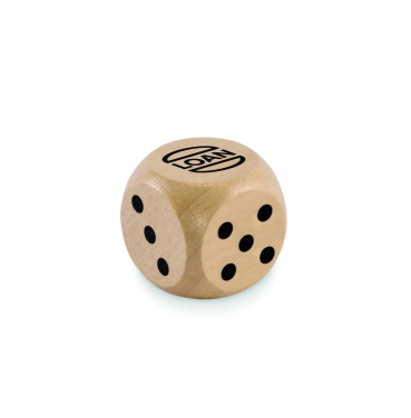 Logotrade biznesa dāvanas foto: Koka kauliņi Schima 3 cm diametrā