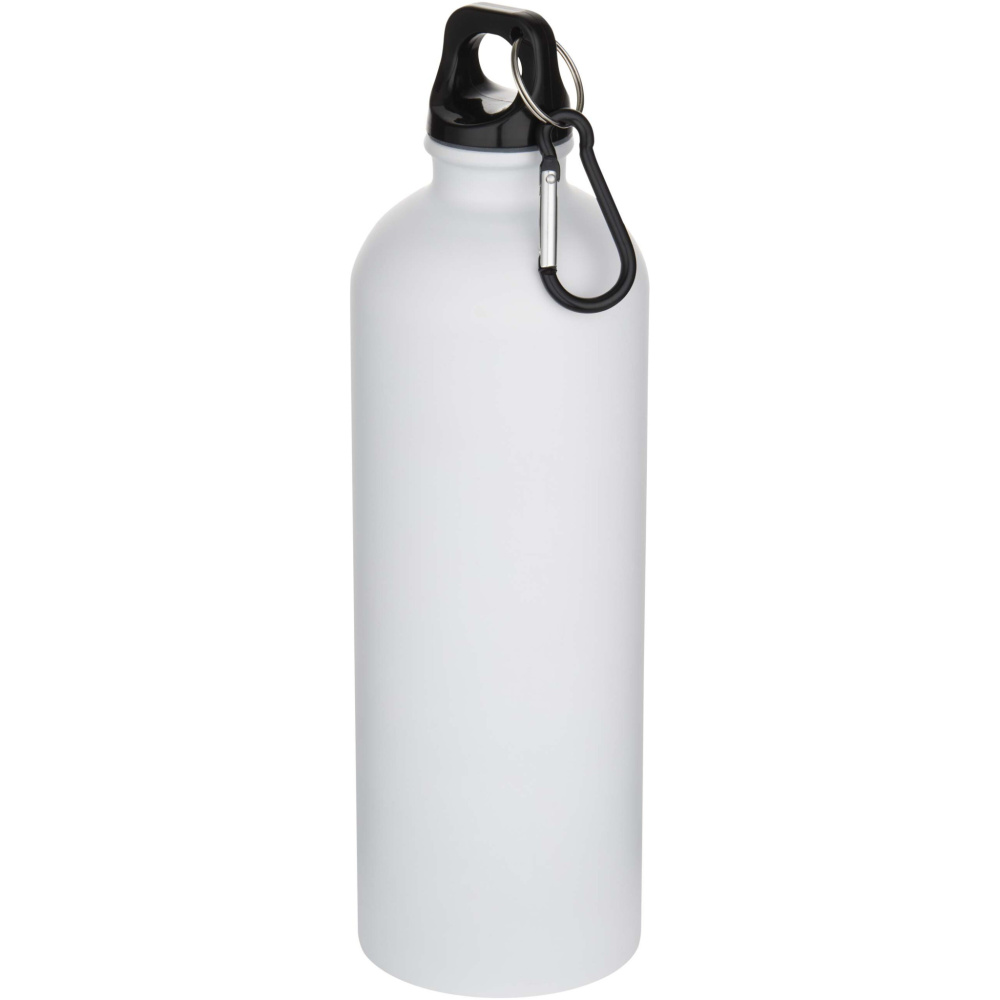 Logotrade dāvanas foto: Oregon 750 ml matēta RCS pārstrādāta vienas sienas nerūsējošā tērauda ūdens pudele ar karabīni