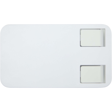 Logotrade ziemassvētku dāvanas foto: Alhena pārstrādātas plastmasas salokāms tālruņa turētājs ar metāla galda statīvu