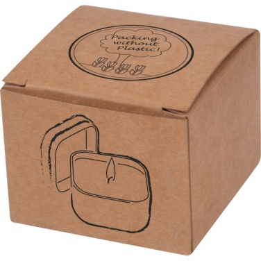 Logotrade dāvanas foto: Svece skārda iepakojumā PRĀGA