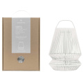 Originalhome Lampion pārstrādāts pārnēsājams abažūrs, Gaiši pelēks