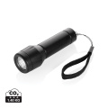 Flara RSC pārstrādātas plastmasas USB uzlādējama lukturītis, melns