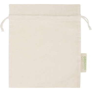 Logotrade dāvanas foto: Odisha 140 g/m² OCS organiskais dāvanu maisiņš - 30 x 25 cm