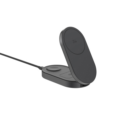 Logotrade korporatīvās dāvanas foto: Quantum īpaši ātrs 3-in-1 25W salokāms bezvadu lādētājs