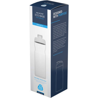 Logotrade ziemassvētku dāvanas foto: H2O Active® Eco Base 650 ml sporta pudele ar pārslēdzamu vāku