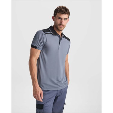 Logotrade Ideja dāvanas foto: Samurai 160 g/m2 unisex antibakteriāls īsroku polo krekls