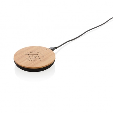 Логотрейд pекламные cувениры картинка: Беспроводное зарядное устройство Bamboo X 5 Вт