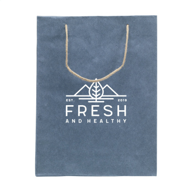 Логотрейд pекламные подарки картинка: Сумка Leaf It Bag из переработанных джинсовых волокон (180 г/м²) L