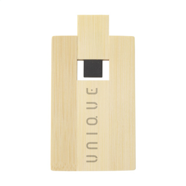 Логотрейд pекламные cувениры картинка: Кредитная карта USB Bamboo 8 ГБ