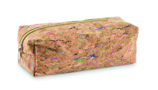 Coloured cork pencil case