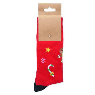 Лого трейд бизнес-подарки фото: Pair of Christmas socks L