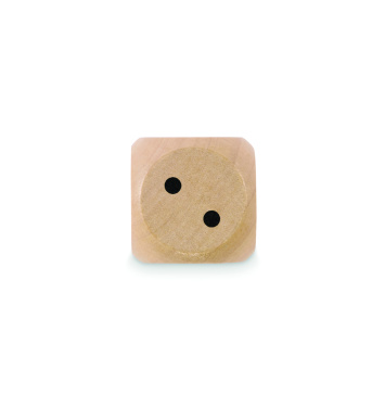 Лого трейд бизнес-подарки фото: Schima wooden dice 3cm dia