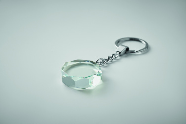 Логотрейд pекламные продукты картинка: Glass round award key ring