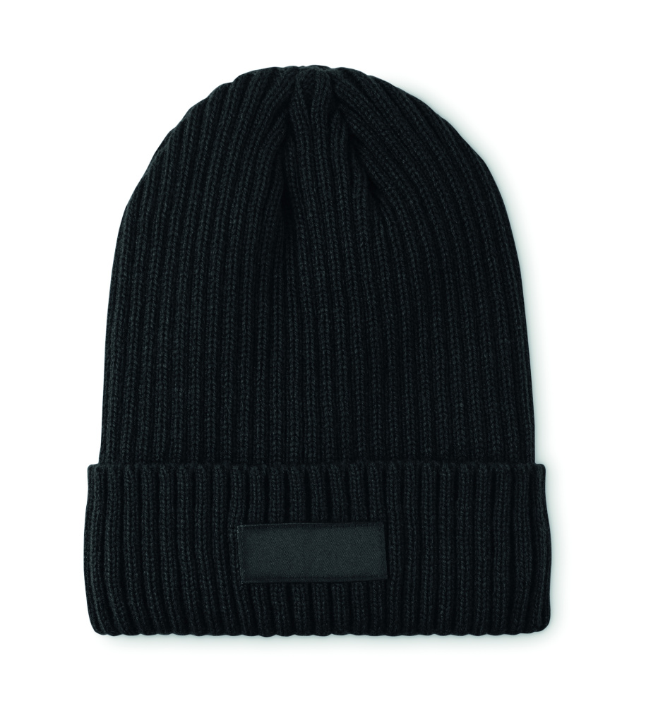 Лого трейд pекламные cувениры фото: 3M knitted beanie with cuff