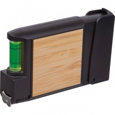 Логотрейд pекламные продукты картинка: 3-метровая рулетка с уровнем HALIFAX