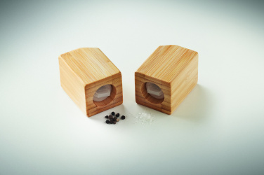 Лого трейд pекламные продукты фото: Bamboo salt & pepper set