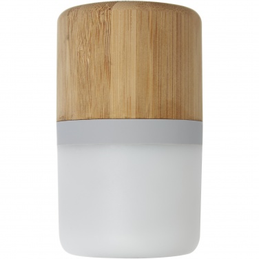 Logotrade reklamprodukter bild: Aurea  Bluetooth® högtalare i bambu med ljus