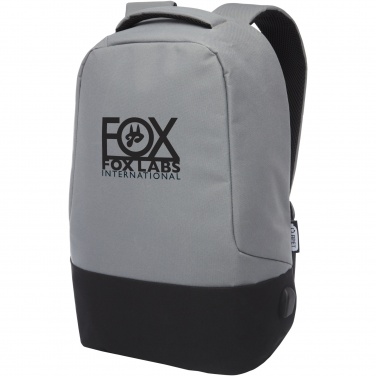 Logotrade reklamprodukter bild: Cover GRS RPET stöldskyddad ryggsäck 18L