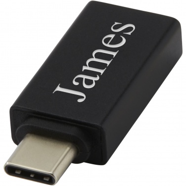Logotrade reklamprodukter bild: ADAPT USB-C till USB-A 3.0-adapter av aluminium