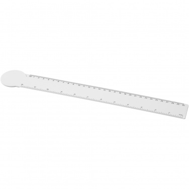 Logotrade reklamprodukter bild: Tait 30 cm cirkelformad linjal av återvunnen plast