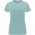 Capri kortärmad T-shirt för dam, Tvättad blå